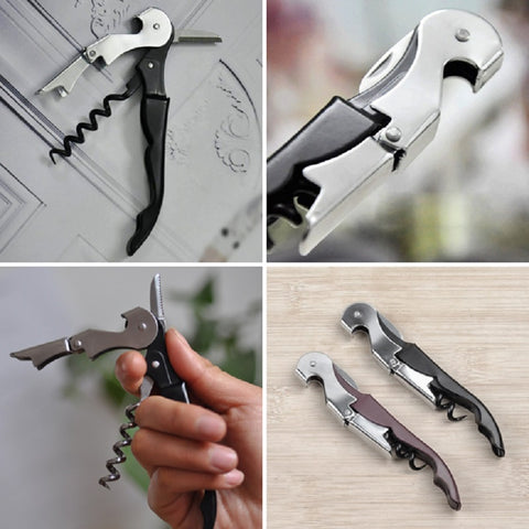 Double Hinge Waiters Wine Bottle Beer Cap Opener