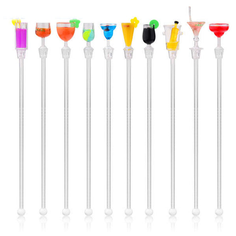 Drink Mixer Bar Puddler Muddler Stirring Mixing Sticks