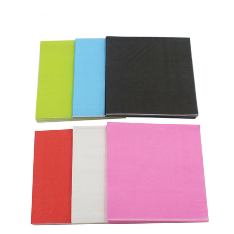 Color Paper Napkins Decoupage Printed Beverage