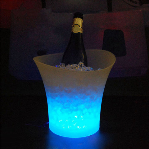 Waterproof Plastic LED Ice Bucket Color Changing Bars
