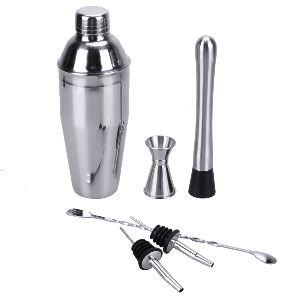 Stainless Steel Cocktail Shaker Mixer Bartender Kit Set Tool