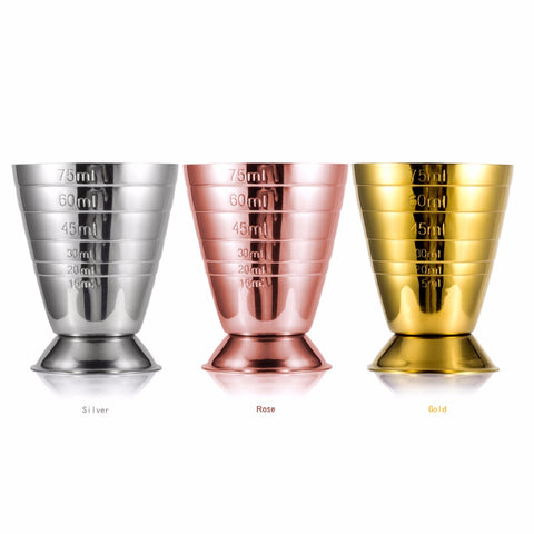 Jigger Three Scales Measuring Wine Cup Stainless