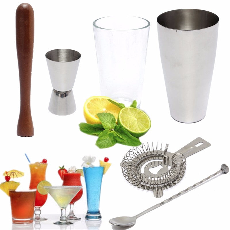 Cocktail Shaker Mixer Drink Bars Bartender Set Tools