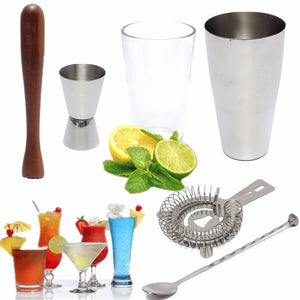 Cocktail Shaker Mixer Drink Bars Bartender Set Tools