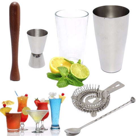 Cocktail Shaker Mixer Drink Bars Bartender Set Tools