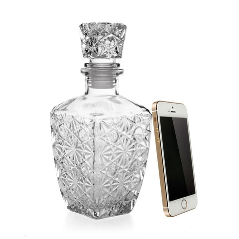 Luxury Glass Whiskey Liquor Wine Drinks Decanter