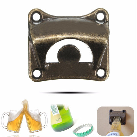 Vintage Bronze Wall Mounted Opener Wine Beer