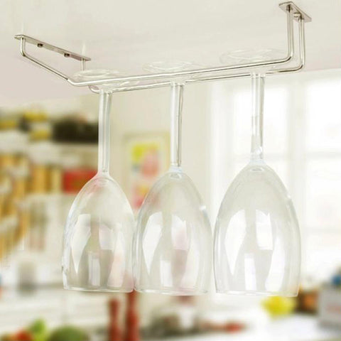 Wine Glass Rack Holder Under Cabinet