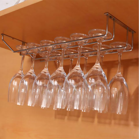 Wine Glass Rack Holder Under Cabinet