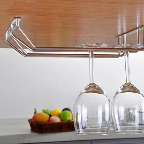 Wine Glass Rack Holder Under Cabinet