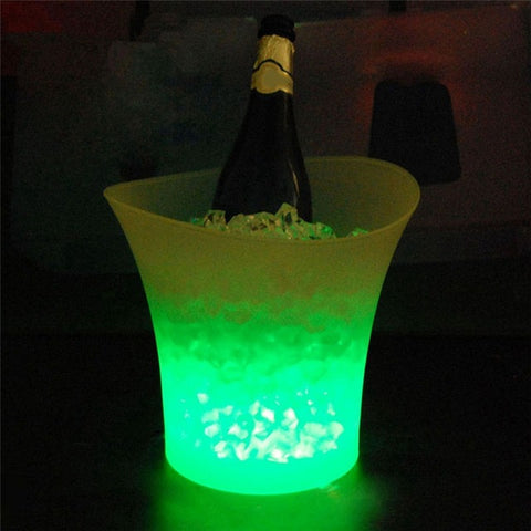 Waterproof Plastic LED Ice Bucket Color Changing Bars
