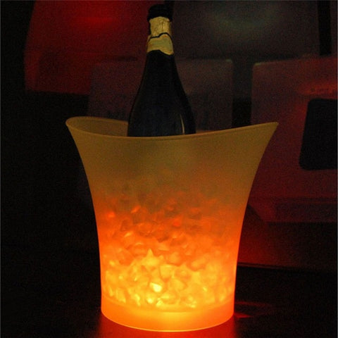 Waterproof Plastic LED Ice Bucket Color Changing Bars