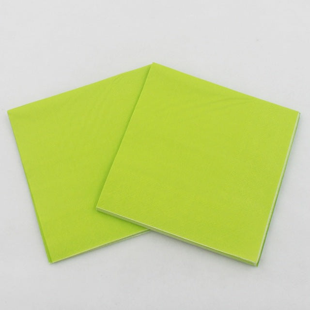 Color Paper Napkins Decoupage Printed Beverage